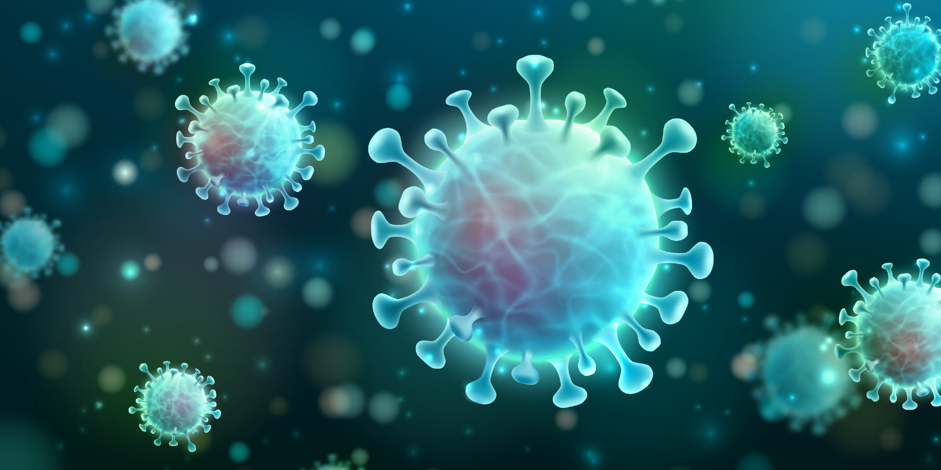 COVID virus particles