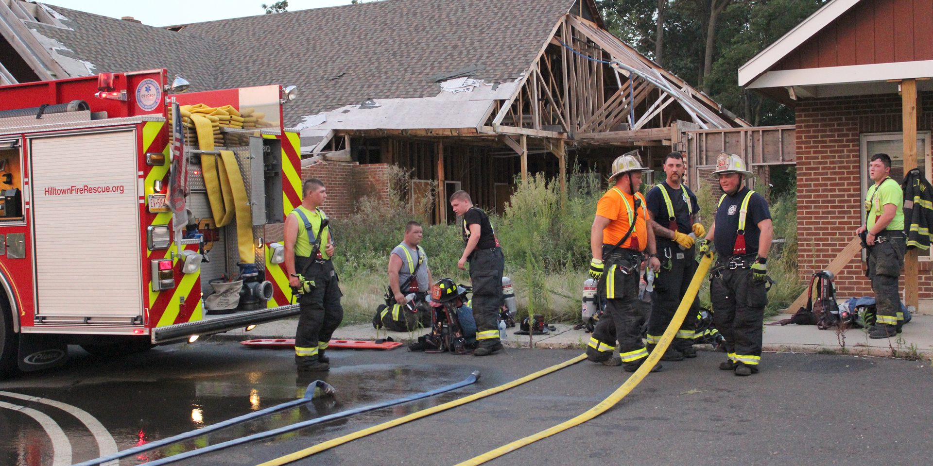 Fire company running drills | Doylestown Health