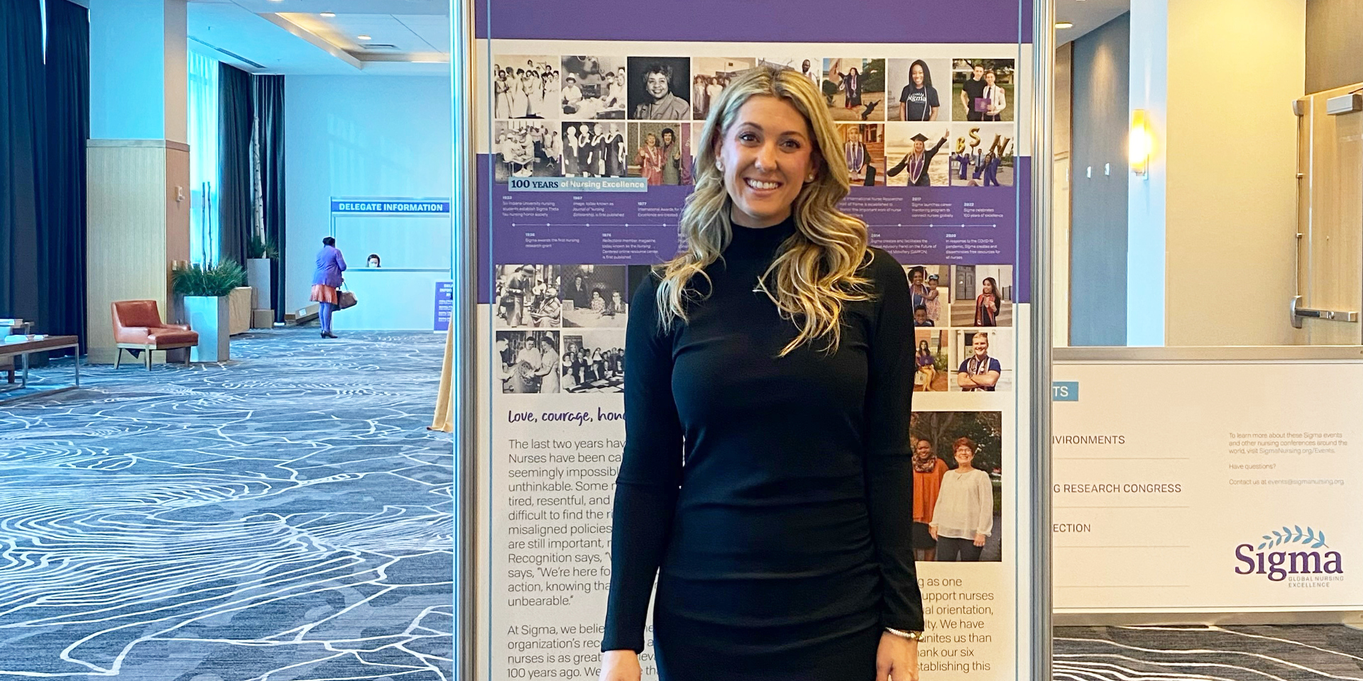 Nurse Ashley Heidler at Sigma Biennial Convention | Doylestown Health